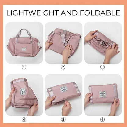 Large Capacity Folding Travel Bag Lightweight Waterproof Carry-on Luggage Bags