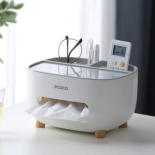ECOCO TISSUE BOX WITH MULTIFUNCTIONAL HOLDER